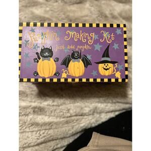 Pumpkin making kit all you need is the pumpkin all the other pieces are there fo